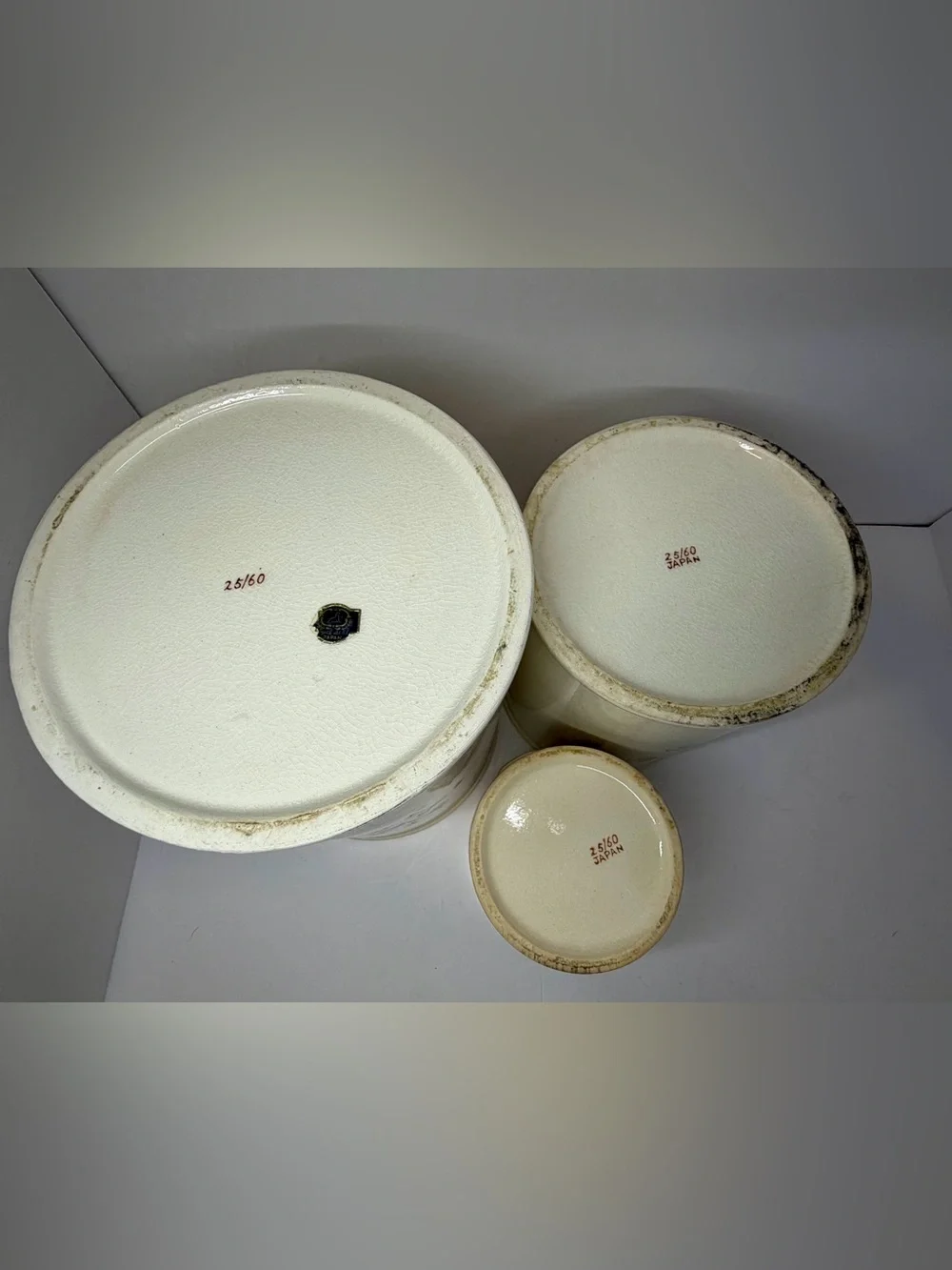 Vintage Royal Sealy Japan Rooster Canister Set (3 Pieces)